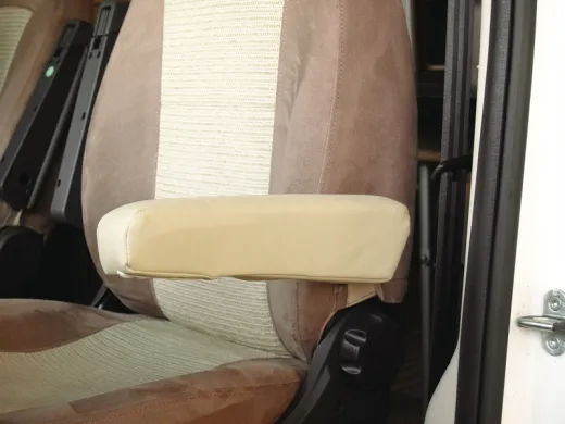 Armlehnenbezug Kunstleder beige für Ducato 250 Orig.Sitz rechts