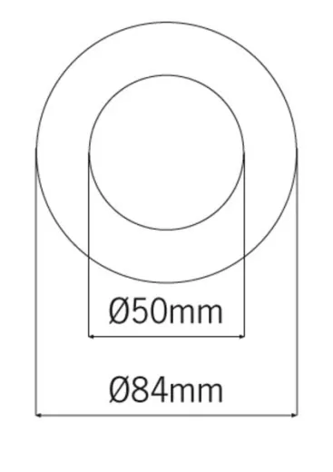 Aufbauspot, 12LED weiß, 6LEDS blau 12V, rund, silber D:78mm
