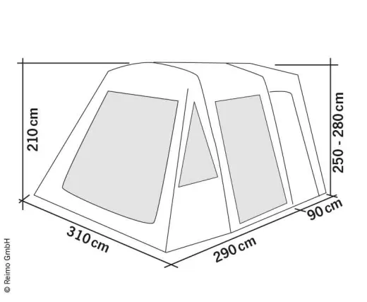 Aufblasbares Reisemobilvorzelt Tour Breeze Air L