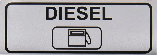 Aufkleber Diesel B90 x H30 mm