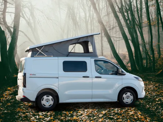 Aufstelldach Ford Transit Custom V710 L1 - Vorne hoch - Standard-Zeltbalg - Normal - Weiß