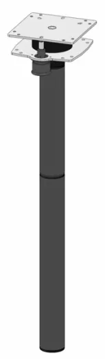 Ausdrehtischfuß aus Aluminium H700 mm - 3-teilig