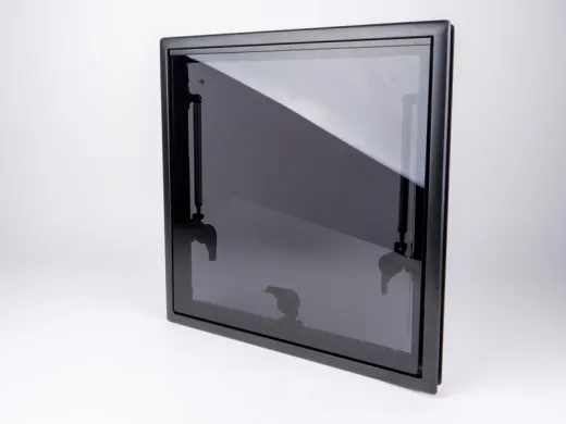 Ausstellfenster getönt, Alu.Rahmen, Außen flach, mit Lock-Funktion