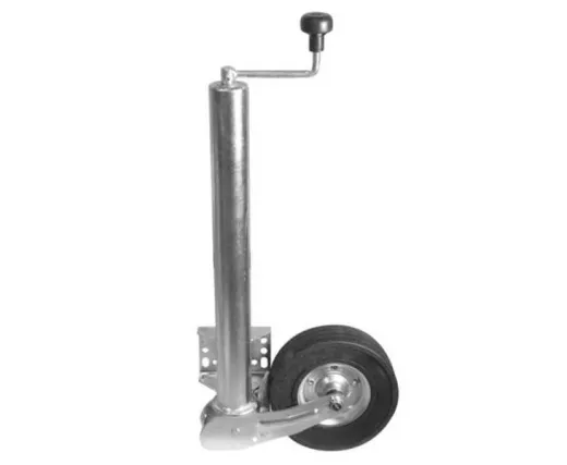 Automatik Stützrad, Felge Stahlblech, 225x70, 60mm, Bereifung Vollgummi