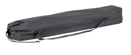 Bambus-Tisch mit Netz, Rolltisch, dunkles Aluminiumgestell