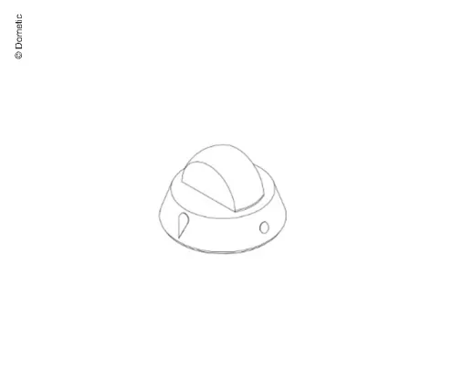 Bedienknopf Kocher schwarz