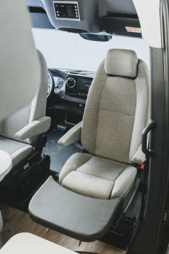 Beinauflagen - Fiat Ducato, Citroën Jumper, Peugeot Boxer - Captain-Chair-Sitz - Anthrazit