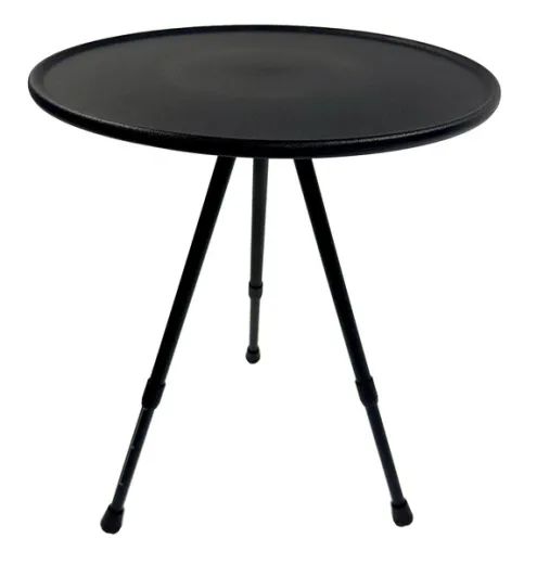 Beistelltisch KALLE mit Tasche, rund, schwarz