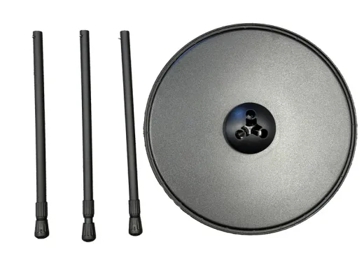 Beistelltisch KALLE mit Tasche, rund, schwarz