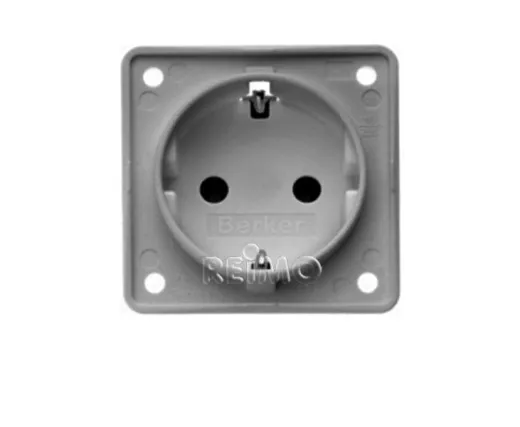 Berker INTEGRO anthrazit Einbausteckdose 230V