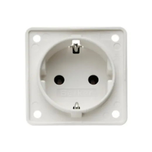 Berker INTEGRO hellgrau Einbausteckdose 230V