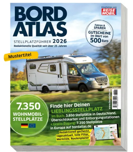 BORDATLAS 2026 Stellplatzführer Deutschland