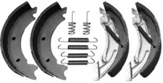 Bremsbacken- Set inkl. Flanschmutter - KNOTT 200 x 50 mm
