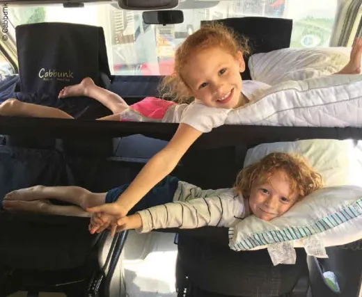 CABBUNK Montageset für VW T6, Kinderbett für Fahrerhaus