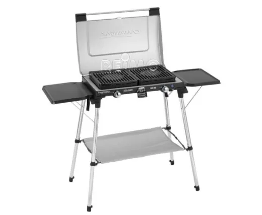 Camping Kitchen - Gasgrill und Gaskocher, mit 2 Ablagen