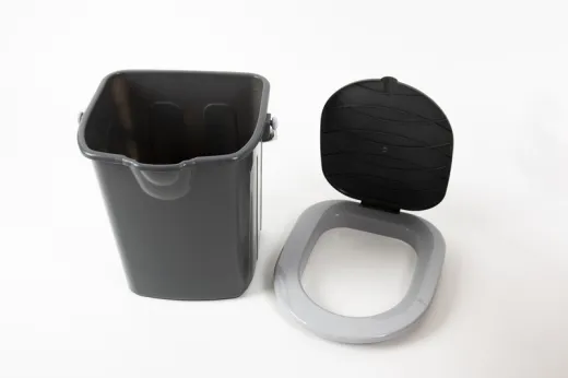 Camping Toilette, grau we