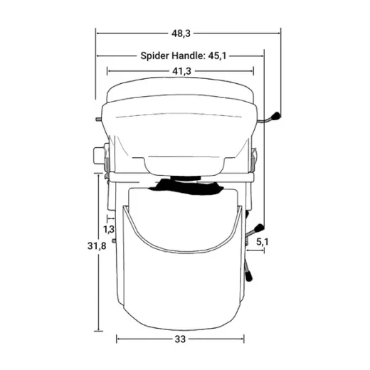 Camping Trenntoilette mit Spider Handle