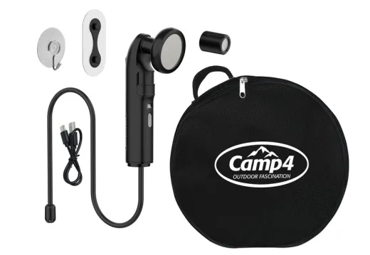 Campingdusche elektrisch 2Stufen,2m Schlauch,1600mAh 2Stufen 0,8/1,1