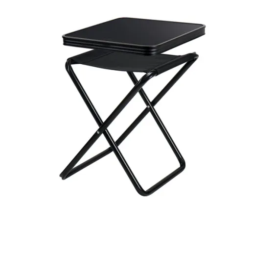 Campinghocker, Tischhocker Pasadena, Camp4, schwarz, belastbar 30kg/100kg