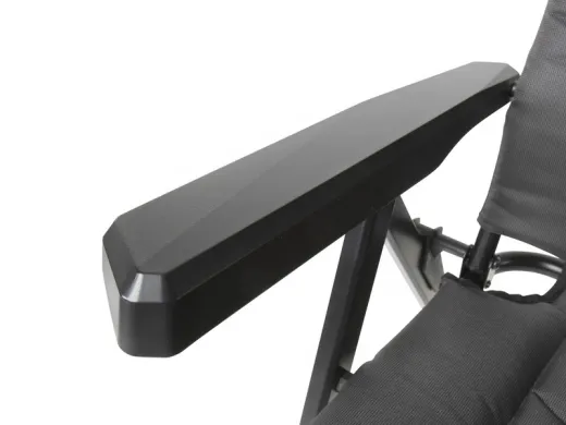 Campingstuhl klappbar, faltbar, gepolstert, inkl. Kopfpolster. Mit 7-fach-ergonomischer Rückenlehne