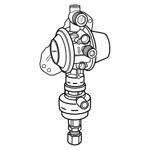 Caramatic DriveOne - Vertikal 50 mbar, RVS 8