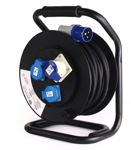 Carbest CEE-Kabeltrommel H07RN-F3G2 25m mit CEE Stecker und CEE Kupplung