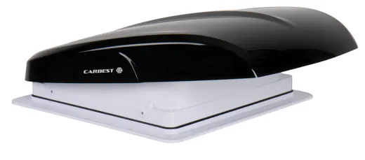 Carbest Dachventilator VanVent 40x40cm mit Fernbedienung, Schwarz