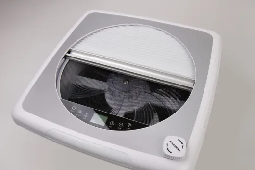 Carbest VanVent Dachventilator 40x40cm mit Verdunkelung, Rauchglas