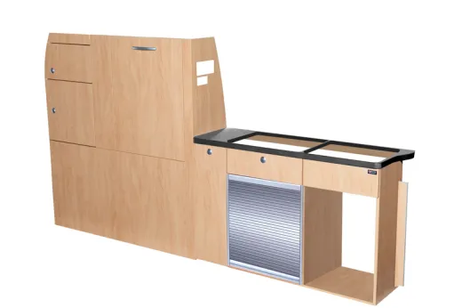 cöbelzeile TrioStyle für VW T6/5 kurzer Radstand Fertigteil ohne Technikteile