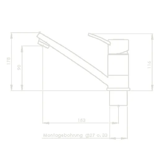 CONCEPT E Einhebelmischer 360° schwenkbar, chrom