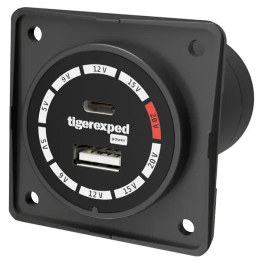 Convertiger 100 - USB-C/-A Ladedose mit Buck-Boost Converter