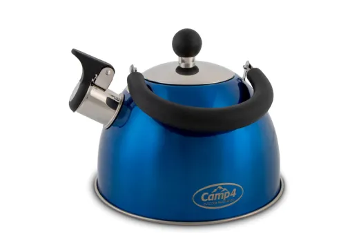 Cosima Flötenkessel Edelstahl, blau 1,8 Liter