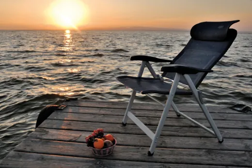 Crespo Campingstuhl AL-237, dunkelgrau, verschiebbare Kopfstütze