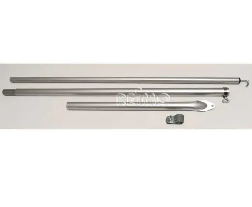 Dachhakenstange/Firststange mit Haken und Rohrschelle