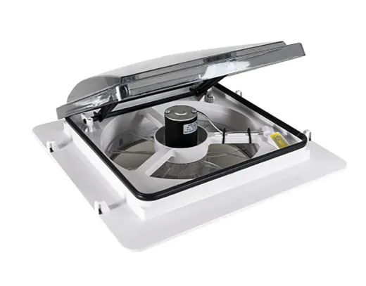 Dachhaube mit ferngesteuerter Öff nung und Regensensor