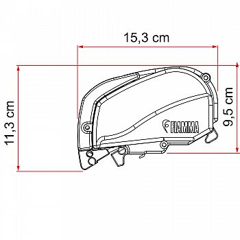 Fiamma F80S Dachmarkise 3,7m, für Vans und Wohnmobile