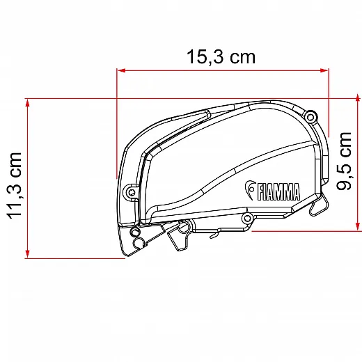 Fiamma F80S Dachmarkise 4,5m, für Vans und Wohnmobile