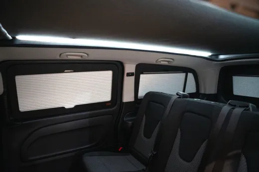 DarkSleep - Premium-Fensterjalousien - Mercedes Vito & V-Klasse (W447) >2014, kurzer/mittlerer/langer Radstand - Schiebetür vorne rechts