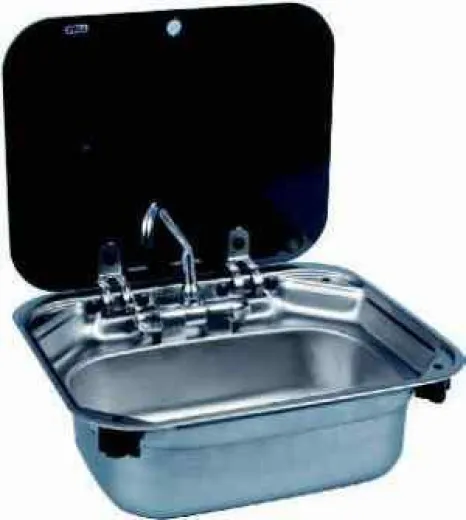 DOMETIC Spüle mit Glasabdeckung