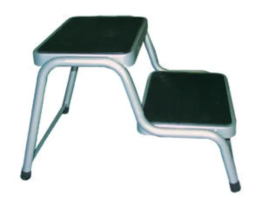 Doppeltrittstufe Stahl, Höhe 38cm
