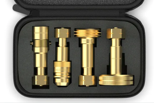 Drehmeister Adapterset f. Gasflaschen W21.8L inkl. Etui