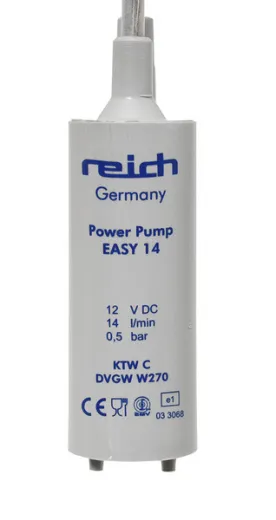 Easy Tauchpumpe 14l/min., 0,5 bar, 1m Kabel Trinkwasserkonform, lose