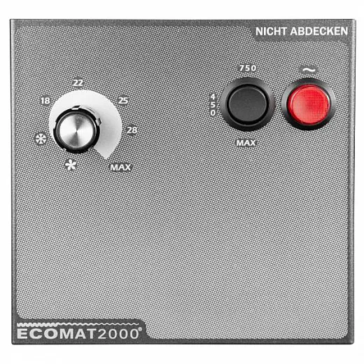 Elektro Heizlüfter mit Thermostat 230V 450/750/1500W 2/4/6A Ecomat Classic