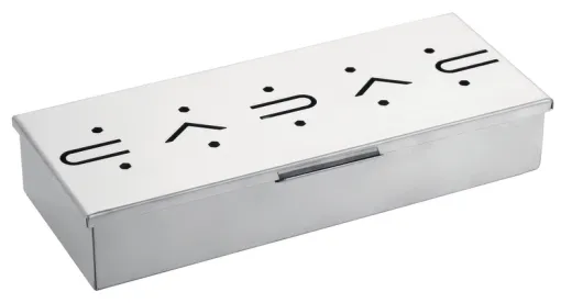 Edelstahl Räucherbox, 23x9x4cm