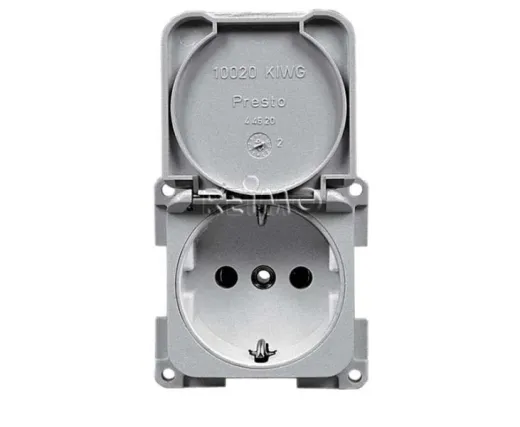 Einbausteckdose 230V - Silber