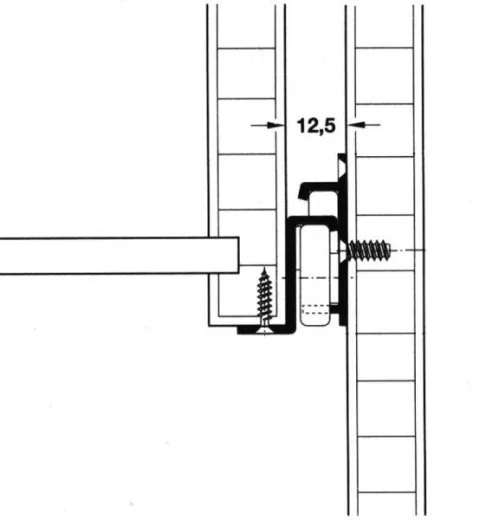 Einfachauszug 350mm Paar
