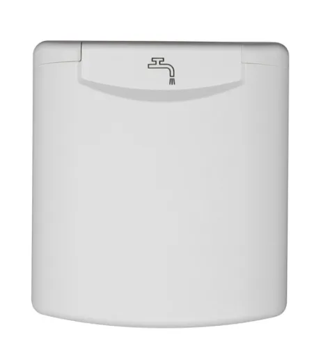 Einfüllstutzen mit Magnet-Klappe weiß, o. Deckel+Schloss