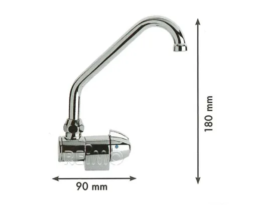 Einhebelmischer für Waschbecken 350x320x180 70508