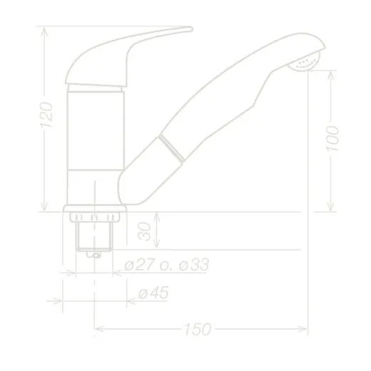 Einhebelmischer mit Keramikkartusche