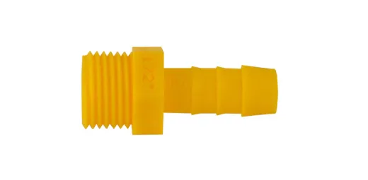 Einschraubtålle gerade får 10mm Schlauch 3/8 Weißgelb